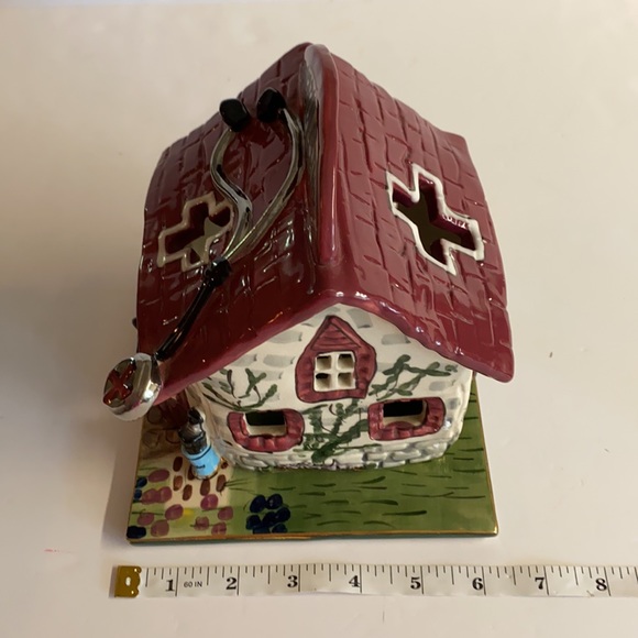 Vintage 2002 Blue Sky Clay Doctors Office meant at tea lite candle. - Picture 12 of 14